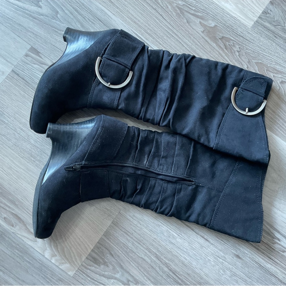 Naughty Monkey D Ring Wedge Boots